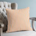 thumbnail image 4 of Pillow Covers 26x26 Set of 2, Thin Orange Striped Throw Pillow Covers Decorative Couch Cushion Cover, Farmhouse Modern Stripes Microfiber Soft Square Pillowcases for Bedroom Living Room Sofa, 4 of 9