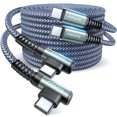 thumbnail image 1 of Cable USB C AINOPE de 60 W, paquete de 2 m, 2 m, carga rápida de nailon trenzado, 1 of 9