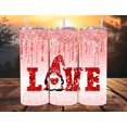 thumbnail image 1 of Custom 20oz insulated Tumbler with straw (Valentine gnome), 1 of 1