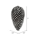 thumbnail image 2 of Vickerman 7" Black/White Matte Glitter Pinecone Christmas Ornament, 4 per pack, 2 of 3