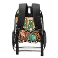 thumbnail image 2 of Honeii Happy Fall Y'All Print Clear Backpack Heavy Duty Transparent Bag 17" See Through BookBag for Women Men Adults Work Festival Sports Travel, 2 of 7