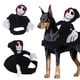 thumbnail image 1 of Traje de montar fantasma para mascotas, perro transformado en disfraz de Halloween, ropa para perros y gatos, mono divertido con rayas para perros y gatos, transformación de mascotas, 1 of 5