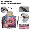 thumbnail image 3 of Yayeee Chief Kitchen Apron with Pockets for Cooking Water Resistant Unisex Adjustable Neck Strap, Art Cat, 3 of 7