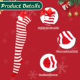thumbnail image 6 of HIOK Party Knee High Socks Striped Witch Long Socks for Women Girls Cosplay Party Dress up Funny Novelty Gifts（2 Pairs）, 6 of 8