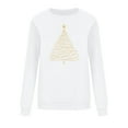 thumbnail image 4 of Maplenight Women's Christmas Sweatshirt Xmas Graphic Printed Crew Neck Pullover Sweatshirts Holiday Vacation Long Sleeve Shirts, 4 of 5