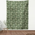 thumbnail image 4 of Ambesonne Olive Green Fabric by the Yard Upholstery, Whimsical Camouflage, 10 Yards, Charcoal Grey and Fawn, 4 of 5