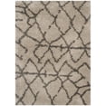 thumbnail image 3 of SAFAVIEH Belize Leann Abstract Plush Shag Area Rug, Taupe/Grey, 4' x 6', 3 of 4