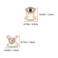 thumbnail image 2 of unbranded 5Ud Anillos De Dedo Dorados Ajustables Con Único Y Detalles Para Mujer, 2 of 8