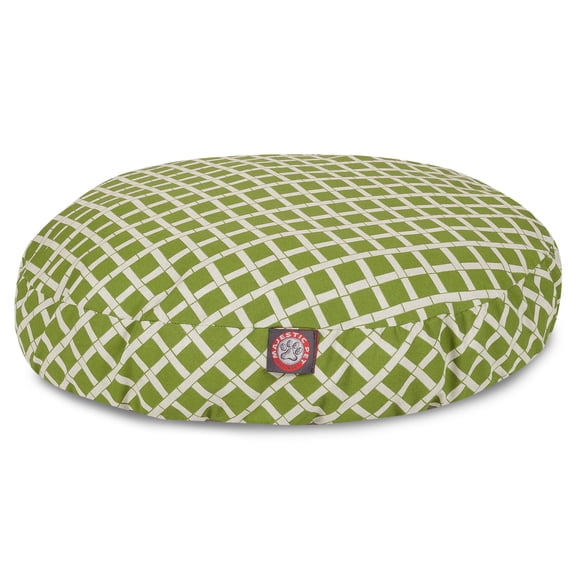 Majestic Pet Bamboo Round Dog Bed Treated Polyester Removable Cover Sage Large 42 x 42 x 5