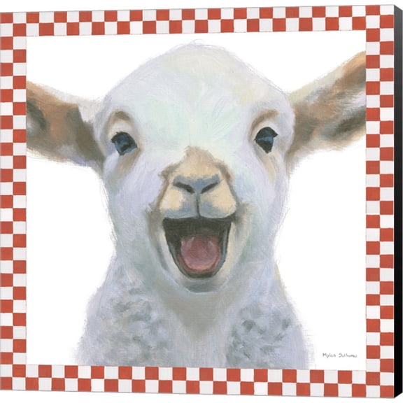 Great Art Now Farm Friends I Border by Myles Sullivan Canvas Wall Art