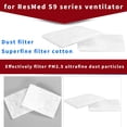 thumbnail image 2 of Filtro de Aire CPAP: Filtros de Repuesto Desechables Ultrafinos para Máquinas CPAP -40 Filtros, 2 of 5