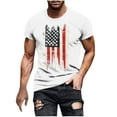 thumbnail image 2 of Awdenio T shirts for Man American Flag Shirts Men: 4th of July Patriotic T-Shirt USA Print Independence Day Tee Casual Tops, 2 of 5