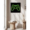 thumbnail image 5 of Wall Art Prints, Green Game Controller Framed Canvas Prints for Bedroom Living Room Bathroom Office, Modern Art Gaming Handheld Black Gallery Wrap Wall Art Poster for Gifts Home Decor 16"x16", 5 of 9