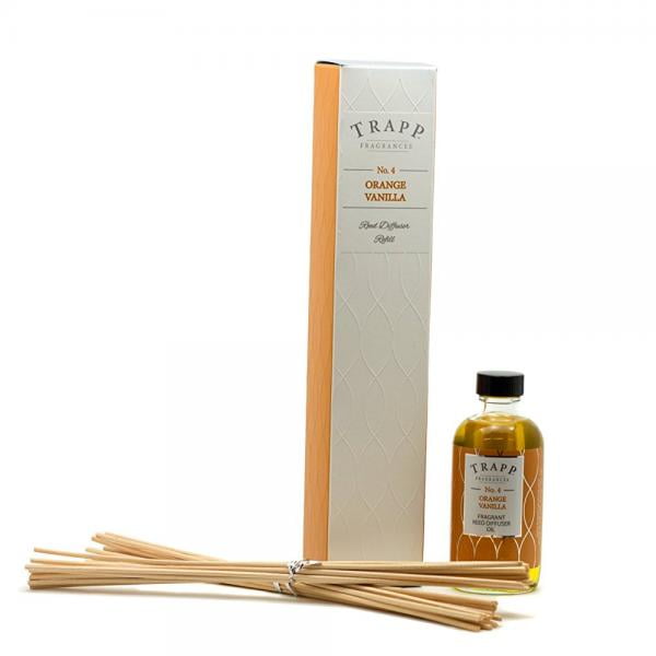 Trapp Reed Diffuser Refill Kit, No. 4 Orange/Vanilla, 4Ounce
