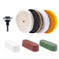 thumbnail image 3 of EIMELI Polishing Wheel 4 Inch Wear Resistant Reusable Buffing Wheel Professional Polishing Accessories Kit with Polish Compound for Wood Plastic Metal Ceramic Glass, 3 of 10