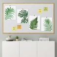 thumbnail image 3 of PixonSign Adhesive Wall Art Green Palm Leaf Forest Fern Posters, Set of 4 Nature Wilderness Tropical Plants Canvas Prints, Floral Botanical Illustrations Wall Décor for Home - 11"x14", 3 of 5