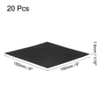 thumbnail image 2 of 20pcs Adhesive Rubber Padding Sheets 1/16" Thick x 6" Long Square Neoprene Foam Sheet Anti Vibration Pads, 2 of 6