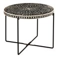 thumbnail image 1 of TOV Furniture Regina 19"H Transitional Metal Coffee Table in Black, 1 of 6