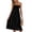 10# Black, variant on Womens Strapless Tube Top Midi Dresses Flowy Swing Sundress Sleeveless Summer Boho Beach Dress with Pockets Gray M