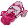 thumbnail image 4 of 509: Garden Twin Doll Stroller - Kids Pretend Play, Front Swivel Wheels, Perfect Stroller For Twin or Siblings Dolls, Ages 3+, 4 of 5