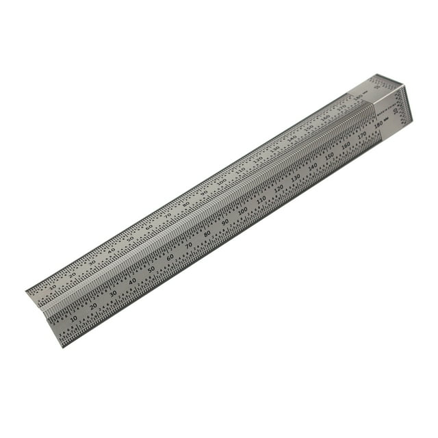 Regla de marcado de precisión Regla de orificio tipo T Herramienta de medición de calibre de línea de marca de carpintería inoxidable Abanopi Regla