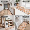 thumbnail image 5 of Brown Mushroom Flower Beige Pattern Kitchen Rugs Sets Of 3,Kitchen Runner Rugs Non Skid Washable,Decorative Kitchen Floor Mats for Kitchen,Sink,Laundry,17"x30"+ 17"x47" + 17"x59", 5 of 6