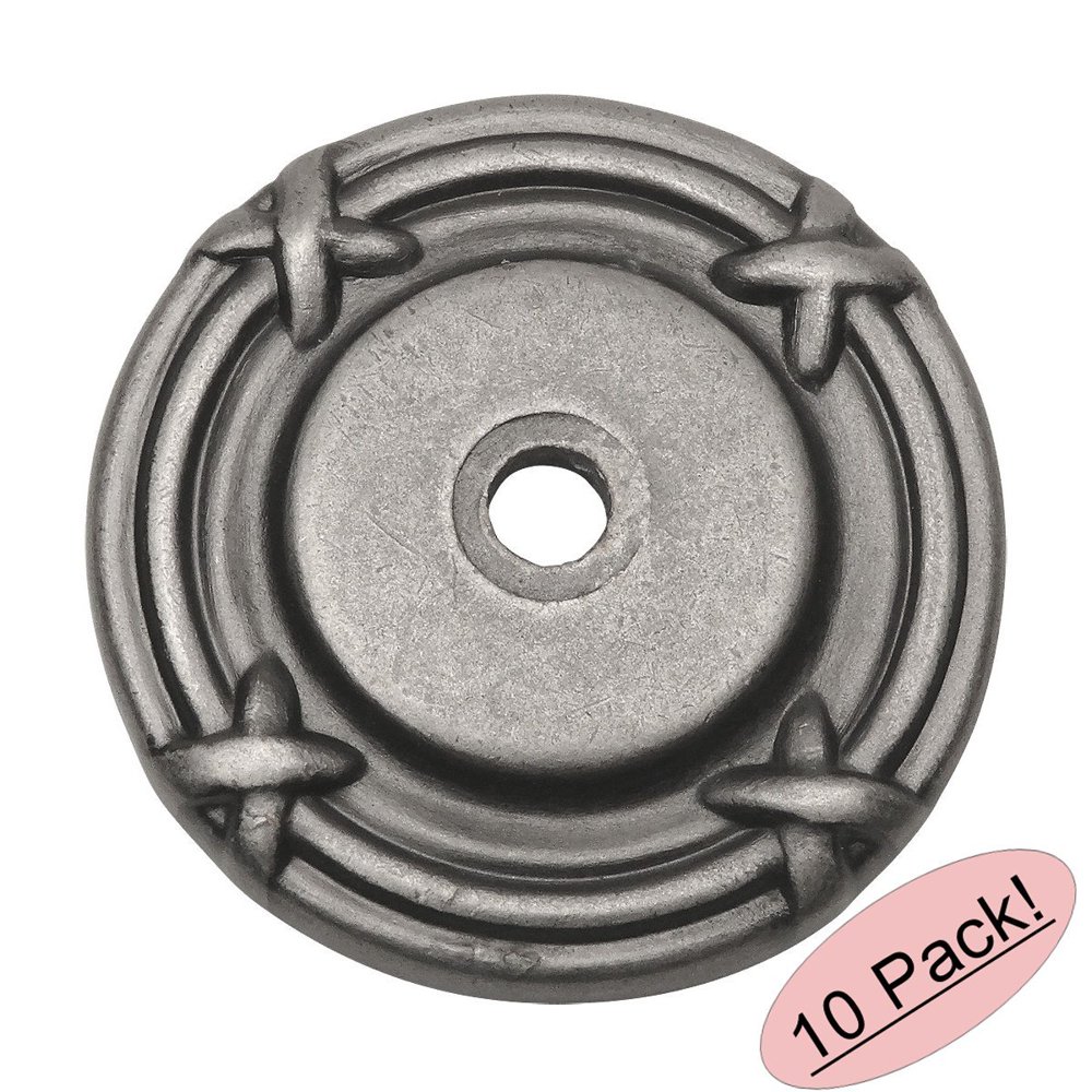 Cosmas 9468WN Weathered Nickel Hardware Knob Backplate / Back