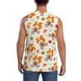 thumbnail image 4 of Haiem Men's Forest Squirrel Print Tank Tops Summer Sleeveless Cut Off Workout T-Shirts Fitness Vest Athletic Undershirts-X-Large, 4 of 8