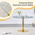 A 42 Inch Diameter Glass Top And A Modern, Minimalist Round Dining