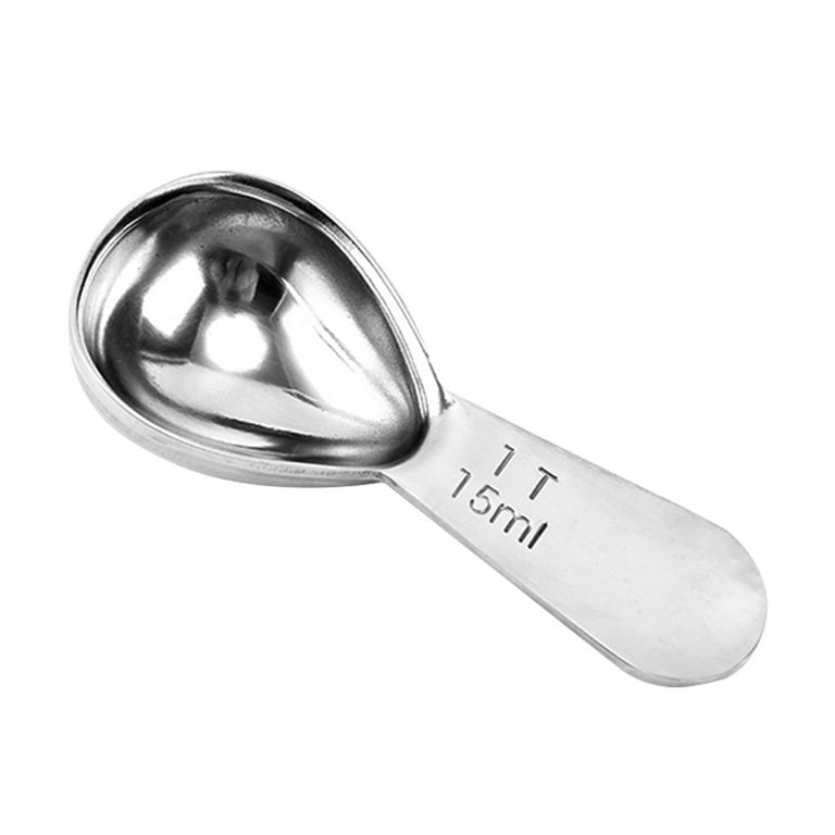 15ML/30ML Coffee Scoop Stainless Steel Measuring Scoop Spoon Thicken Smooth  Long Handled Tablespoon Milk Tea Spoons Kitchen Tool
