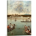 thumbnail image 1 of ARTCANVAS Hunting On The Lagoon Canvas Art Print by Vittore Carpaccio - Size: 26" x 18" (1.50" Deep), 1 of 9