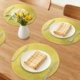 thumbnail image 2 of Unique Bargains Set of 6 Farmhouse Placemats Woven Table Mats for Kitchen Gold, 2 of 6