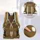 thumbnail image 4 of Mochila táctica militar de 45l, paquete de asalto Molle, bolsa grande para ordenador portátil para senderismo, camping, viaje, trekking, marrón Feliz Sencillez, 4 of 4