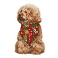 thumbnail image 4 of Disketp X-mas and New Year Dog Bandanas 1PC Triangle Adjustable Puppy Bandana Bib Handkerchief for Large Medium Girl Dogs Pets Gift, 4 of 6
