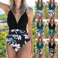 thumbnail image 2 of Bañador Sexy de una pieza para mujer, traje de baño de realce, Monokini con volantes y hombros ajustablespangjing, 2 of 4
