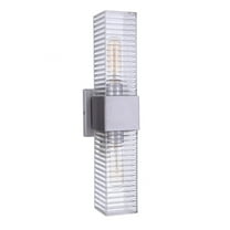 ZA4500-SA Craftmade Lighting Ridge - 2 Light Outdoor Wall Lantern In Contemporary Style-18 Inches Tall and 4.5 Inche Wide-Satin Aluminum Finish