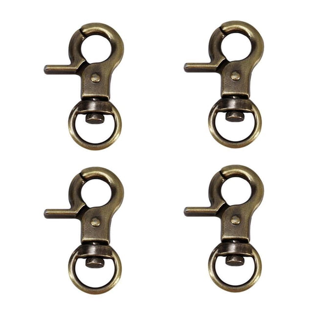 4pcs zinc alloy lobster claw clasp Swivel Trigger Clips Swivel Trigger Clips Snap Hooks Bronze