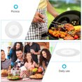 thumbnail image 5 of NOGIS 12 Pcs Reusable Plastic Paper Plate Holders 10.6 Inch White Round Plastic Paper Plate Organizer Paper Plate Dispenser with Snap in Grooves for Picnic Dinner Party Bbq Camping, 5 of 7