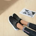 thumbnail image 2 of Xing 1Pair Women Rhinestone Shoes Breathable Fashion Shoes Simple Sports Shoes, 2 of 6