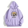 thumbnail image 3 of Vedolay Half Zip Sweatshirt Women 2023 Hoodies for Women 2023 Tops Long Sleeve Loose Pullover Casual Ladies Solid Striped Crewneck Sweatshirts,Purple S, 3 of 5