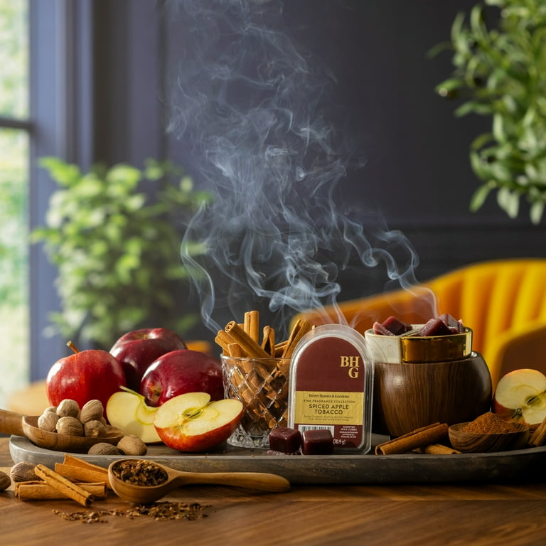 apple tobacco Better Homes & Gardens Fine Fragrance Collection, Spiced Apple Tobacco  Scented Wax Melts, 2.5oz