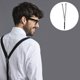 thumbnail image 3 of EeaseMX Tirantes LED con clip, brillantes, ajustables, elásticos, en forma de Y, con estampado, para pantalones, para hombres y mujeres (negro), 3 of 7