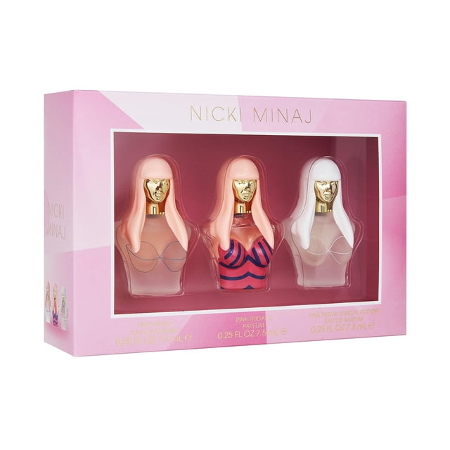Set de Regalo de Perfume Nicki Minaj Pink Friday 7 mL 3 Piezas