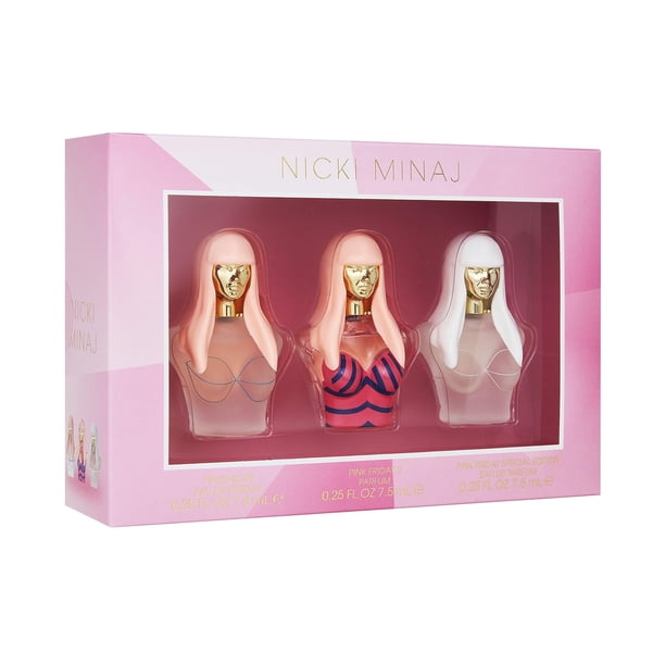 Set de Regalo de Perfume Nicki Minaj Pink Friday 7 mL 3 Piezas
