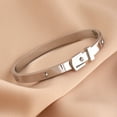 thumbnail image 2 of Titanium Steel Buckle Diamond-embedded Stainless Steel Bracelet For Women, 2 of 2