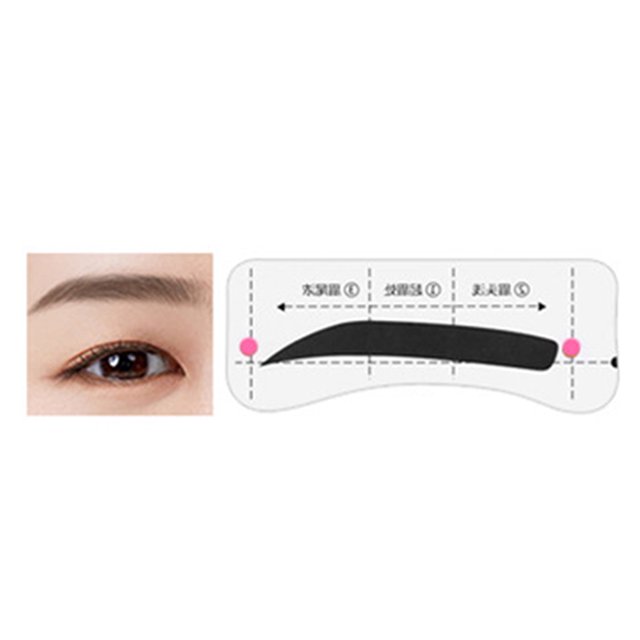 1 Set Eyebrow Stencil Sticker Disposable Brow Shaper Drawing Guide Tools DIY Women Beginner Eyebrow Shaping Template