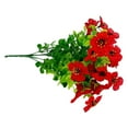 thumbnail image 1 of Billuyoard 8x flores artificiales no tóxicas para decoraciones de boda, plantas, ramo de boda, sin riego Decoración Rojo, 1 of 6