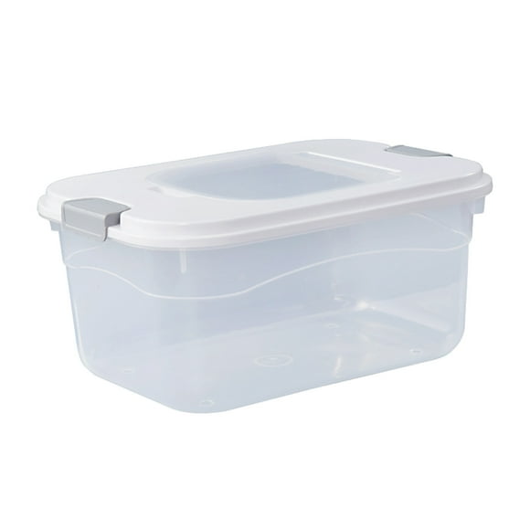 Rkstn Pail of Rice Rice Sealed Bucket Transparent Rice Bucket 10 Pounds of Rice Storage Bucket Insect-Proof Plastic Rice Box Rice Tank Flour Storage Bucket