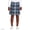 Clear Blue Plaid, variant on Girls Plaid Skort Top of Knee