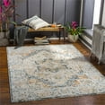 thumbnail image 2 of Surya Laila LAA-2313 120x168" Rectangle Traditional Fabric Rug in Cream/Teal, 2 of 7